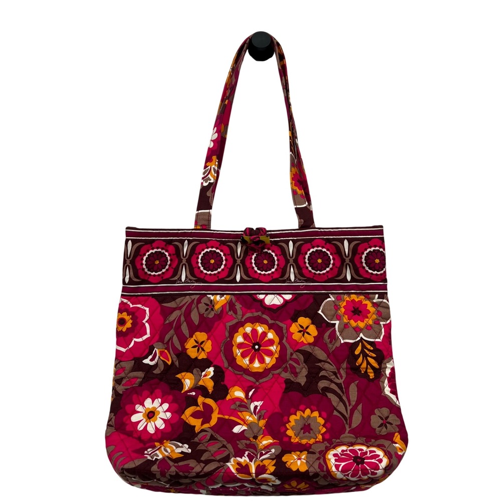 Vera Bradley Toggle Tote Bag Purse Carnaby Quilted Workbag Shoulder Bag Retired